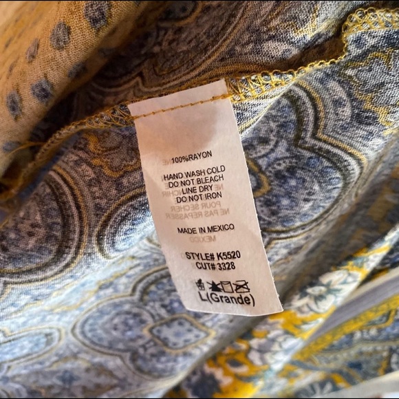 Navy & Golden Color Halter Dress|Size Large - Picture 5 of 6